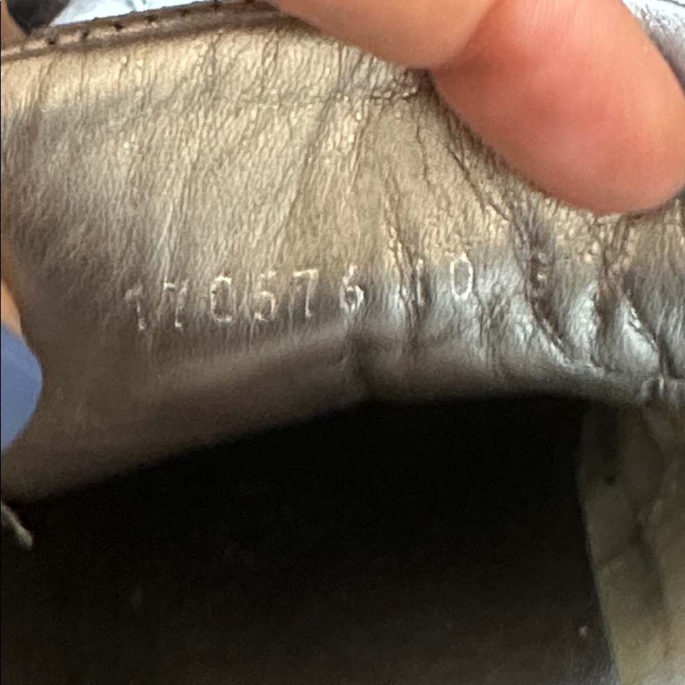 Gucci mens trainers 170576 silver web low top 10G - Picture 8 of 9